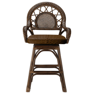 Katalina Swivel Counter <b>Stool</b> Woven/Wicker/Rattan/Cane Durable High Bar <b>Stool</b> for Home Bar & <b>Dining</b> Room - Product Image 5