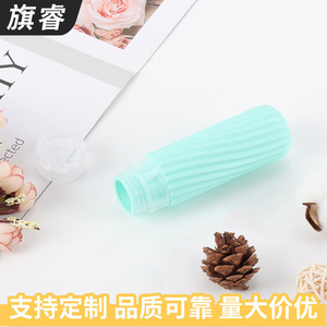 Silicone Travel Liquid <b>Dispenser</b> Bottles 10Ml Portable Cosmetic Shower Gel <b>Shampoo</b> Minimalist Design With Cover - Product Image 5