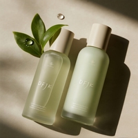 Botol Lotion Kaca Unik dengan Logo Kustom, Esensial Oil, Perawatan Wajah, dengan Pompa, 30ml 40ml 50ml 60ml