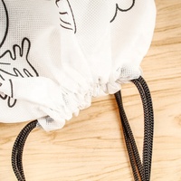 Sacs à cordon personnalisables avec logo, sacs pour enfants à colorier et à graffiter, sacs d'emballage pour enfants à cordon