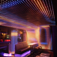 Maille de pixels LED RGB P100mm pour la décoration murale et de plafond