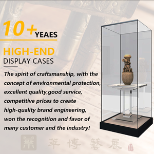 Conception de <span class=keywords><strong>vitrine</strong></span> de musée moderne personnalisée Couvercle <span class=keywords><strong>en</strong></span> <span class=keywords><strong>verre</strong></span> coudé à 45 degrés Éclairage LED Vitrines de table pour expositions - Product Image 5