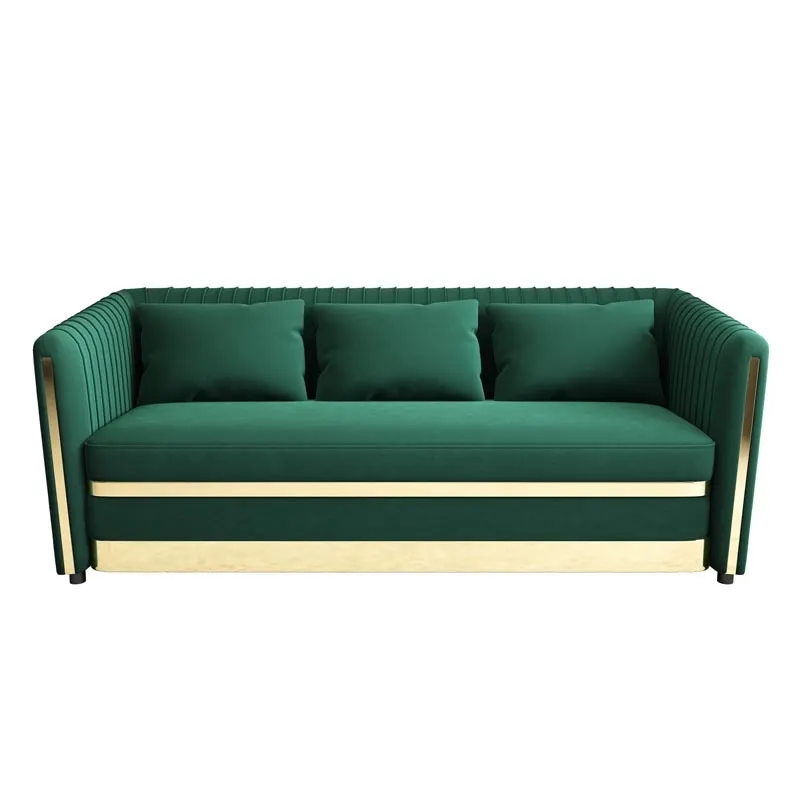 sofa set furniture light luxury fabric sofa combination flannel modern living room 1 + 2 + 3 furniture customized
