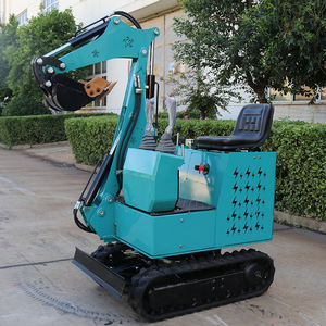 Mini-excavatrice sur chenilles bleue à faible consommation de carburant pour usage domestique et de construction - Product Image 2