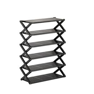 Zapatero moderno de Metal en forma de X, soporte de múltiples capas plegable <span class=keywords><strong>para</strong></span> ahorrar espacio, almacenamiento de <span class=keywords><strong>zapatos</strong></span> sin instalación <span class=keywords><strong>para</strong></span> apartamentos, sala de estar - Product Image 5