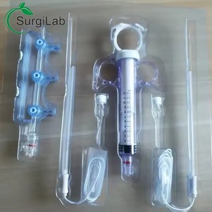 Pompe à seringue manuelle 10ml 12ml 20ml avec anneau de contrôle haute pression, injecteur d'angiocardiographie pour usage médical - Product Image 4