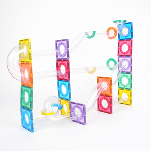 Jouets éducatifs <span class=keywords><strong>Montessori</strong></span> Mntl : Circuit <span class=keywords><strong>de</strong></span> billes <span class=keywords><strong>magnétique</strong></span> 107 pièces, blocs <span class=keywords><strong>de</strong></span> <span class=keywords><strong>construction</strong></span> en plastique pour jeu <span class=keywords><strong>de</strong></span> <span class=keywords><strong>construction</strong></span> <span class=keywords><strong>de</strong></span> pistes <span class=keywords><strong>de</strong></span> billes - Product Image 1