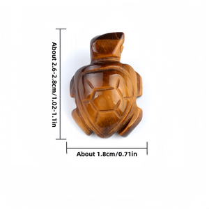 เต่าทะเลขนาดเล็ก1นิ้วอเมทิสต์ธรรมชาติอาเกตและหยกสัตว์ทะเลแกะสลักขนาดเล็กสำหรับตกแต่งภูมิทัศน์ - Product Image 2