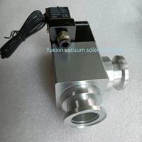 Válvula Solenoide de sellado de acero inoxidable, válvulas de obturador deslizante de puerta, KF CF ISO