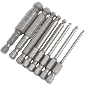 Clé à douille hexagonale à tête sphérique de qualité industrielle S2, clé à douille hexagonale magnétique, clé hexagonale H2-H10mm - Product Image 1
