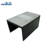 Couvercle de dissipateur thermique d'amplificateur de boîtier anodisé par extrusion en aluminium de haute qualité boîtier de dissipateur thermique extrudé fabricant 100x60x15mm
