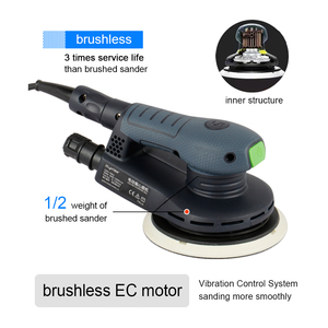 <span class=keywords><strong>Levigatrice</strong></span> Rotorbitale Elettrica Brushless 220V 6 Pollici 150mm per Riparazione Carrozzeria Auto e Levigatura Legno - Product Image 3