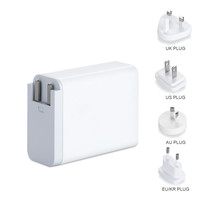 Chargeurs de téléphone portable ultra-rapides 45 W avec prise interchangeable murale USB-C, port USB-C 45 W PD PPS pour Apple iPhone Infinix Samsung, authentiques