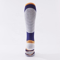 Chaussettes de sport à compression haute, en coton BCI et polyester, avec logo personnalisé, antidérapantes, pour la course à pied, la randonnée et le cyclisme