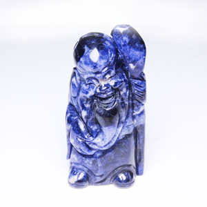 Estatua de Buda de <span class=keywords><strong>sodalita</strong></span> Fu Lu Shou hecha a mano, decoración religiosa, gran oferta - Product Image 5