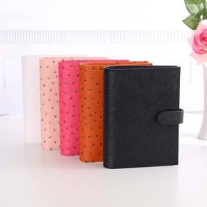 Planificateur de classeur en cuir A6 à 6 anneaux sur Etsy <span class=keywords><strong>Ins</strong></span> et <span class=keywords><strong>FB</strong></span> TK Organisateur de cahier de budget avec ensemble de stylos pour Journal d'argent - Product Image 6