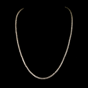 Colliers, chaînes et bijoux brillants pour hommes, 1 rang, chaînes en or, en argent, colliers style Hip Hop brillants, colliers de 3mm, 4mm, 5mm, 6mm, pour hommes - Product Image 4