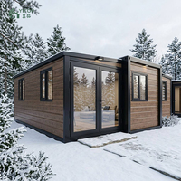 Maison conteneur préfabriquée extensible écologique de 20 pieds, 1, 2, 3, 4 ou 5 chambres, maison modulaire moderne, unité d'habitation préfabriquée à vendre