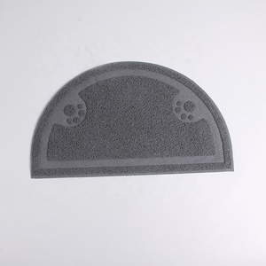 Tapis de toilette moderne en carton pour le piégeage de la litière pour chats avec support en mousse en plastique souple et couvercle amovible pour chats - Product Image 5