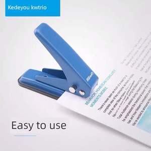 เครื่องเจาะรูอัตโนมัติแบบมือถือ ยี่ห้อ Youhuo รุ่น KW919 ขนาด 6 มม. สำหรับเจาะรูสมุดภาพ สมุดบันทึก บัตรธนาคาร บัตรสมาชิก - Product Image 1