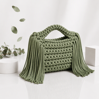 Sacs à main de luxe personnalisés pour femmes en coton de haute qualité avec fermeture à pompon au crochet, capacité 4-6L, toutes saisons, vente en gros