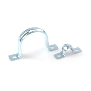 Saddle Copper Pipe U Shaped Pipe Clamp with two side hole