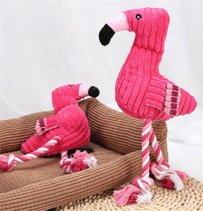 Toptan kuzu & Flamingo gıcırtılı peluş köpek oyuncaklar mısır kadife çiğnemek oyuncaklar, noel hediyeler için dayanıklı yumuşak doldurulmuş hayvanlar - Product Image 6