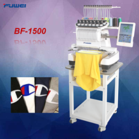 FUWEI – petite machine à broder automatisée à tête unique pour logo, chaussettes, veste, broderie