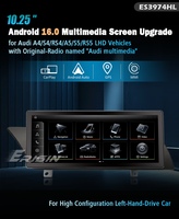 Stock UE - Autoradio Android 16 de 10,25 pouces pour Audi A4 A5 2009-2016 LHD, configuration avancée, CarPlay sans fil, Android Auto, 4 Go 64 Go DSP 4G