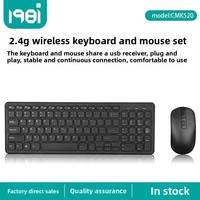 Ordinateur de bureau ultra-fin pleine taille avec clavier et souris sans fil USB 2.4G