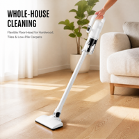Aspirateur à main sans fil portable amélioré, rechargeable par USB-C, avec 4 buses, pour le nettoyage de l'intérieur et des sièges de voiture