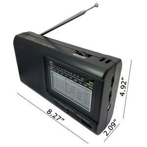 Radio Portátil de Fábrica, Negra, Banda Completa FM AM SW1 7, con Antena Telescópica, Altavoz Integrado y Panel de Escala de Frecuencia Clara - Product Image 2