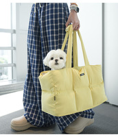 Sac de transport transfrontalier pour animaux de compagnie (chats et chiens) – Ultra-léger, respirant, confortable, en polyester, pour femmes