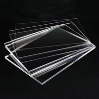 Plaque de guidage lumineux PMMA de qualité optique personnalisée, feuille acrylique transparente LGP, panneau diffuseur à points laser pour boîte d'éclairage LED