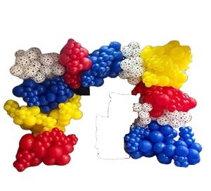 ลูกโป่งสำหรับวันเกิดรูปอุ้งเท้าลูกโป่งสีแดงสีเหลืองสีน้ำเงินสำหรับสุนัขเฝ้ายามในงานปาร์ตี้ธีมละครสัตว์ - Product Image 1