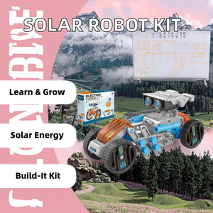 Cartoon Assembly Robot Toy Kit 12-in-1 DIY Science Experiment Bildungs tool Techno logische Geräte Kinder lernen - Product Image 3