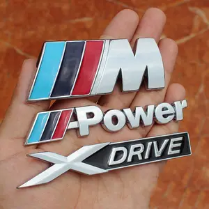 D Metal Sticker Car Front Grille Trunk M Emblem Badge Accessories for BMW  M2 M3 M4 M5 M1 X1 X3 E90 E60 E46 F10 F30 E39 E36 F20