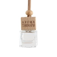 BYPE par PARFUME Bouteilles de parfum de voiture en verre de forme carrée Pendentif 8ml Parfum Vide Bouteille de diffuseur de voiture suspendue