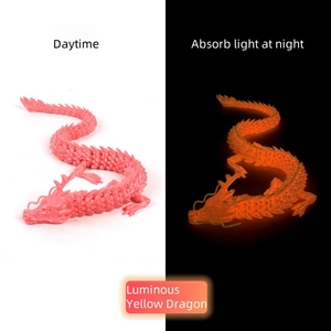 Dragón Chino Móvil Personalizado de 45 cm, Juguete de Plástico Impreso en 3D para Regalos y Decoración del Hogar, Dragón Luminoso Impreso - Product Image 3
