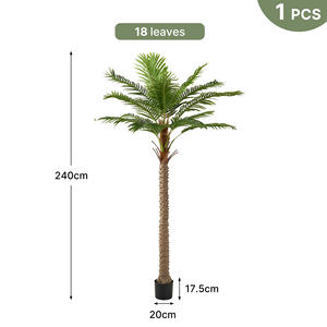 Palmera Artificial de Plástico en Maceta, Planta Tropical Realista, Resistente a los Rayos UV, Siempre Verde, Ligera, para Acción de Gracias y Año Nuevo - Product Image 5