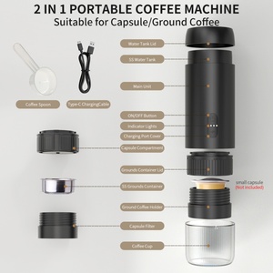 เครื่องชงกาแฟอัตโนมัติแบบแคปซูล ระดับมืออาชีพ 20 บาร์ เครื่องชงกาแฟเอสเพรสโซแบบพกพาสำหรับการเดินทาง - Product Image 6