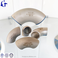 ANSI B16.9/ASTM A234 Wp11 Lr Haute pression 1 pièce 45/60/90/180 degrés Raccord de tuyauterie en acier inoxydable carbone soudé bout à bout Coude