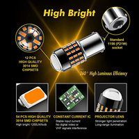 Nouvelle condition 56SMD LED clignotant ampoule 1156 3014 1141 1003 7506 3157 3156 pour les feux arrière de frein arrière RV