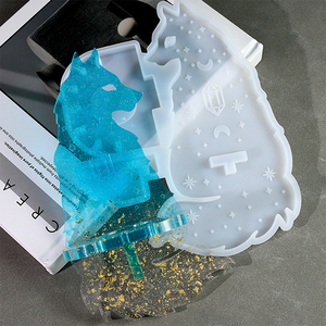 <span class=keywords><strong>Wolf</strong></span> Totem Wall Mount Silicone khuôn DIY nến Wall Mount đồ trang trí đồ nội thất trang trí đúc khuôn - Product Image 6
