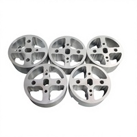 Pièces de forme spéciale en aluminium anodisé série 6000, usinées avec précision sur fraiseuse et tour CNC, tempérage T1-T6