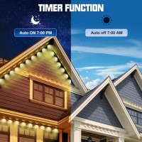 100Ft 60Led Smart Rgbic Lumières Extérieures Dc24V Wifi App Control Voice Control Ip67 Led Permanent Outdoor Christmas Lights