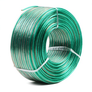 Câble de haut-parleur en aluminium recouvert de cuivre CCA, fil audio isolé en PVC parallèle pour amplificateur, home cinéma, certifié CE RoHS, en aluminium - Product Image 1