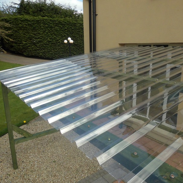 760/840/900 clear Polycarbonate Corrugated Sheet for Skylight Roofing