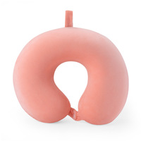 Oreiller cervical en mousse à mémoire de forme en U, housse en velours cristal, soutien de la colonne cervicale, appui-tête pour dormir, oreiller d'avion – Meilleur prix