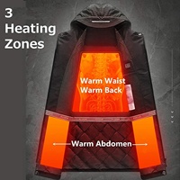 Veste Chauffante Unisexe Décontractée Softshell Imperméable Hiver Chaud avec Fermeture Éclair Rechargeable pour Chasse et Activités de Plein Air – Vente en Gros